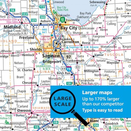 2026 Large Scale Road Atlas (Large Print): Lsra (Rand McNally Large Scale Road Atlas USA) - Rand McNally [KSIĄŻKA]