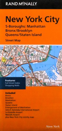 FM NEW YORK CITY 5 BOROUGHS NY: Nysm - Rand McNally [KSIĄŻKA]