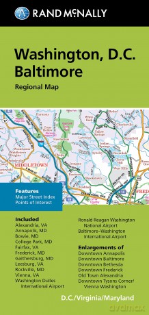 Fm Washington Dc Baltimore Md Regional - Rand McNally [KSIĄŻKA]