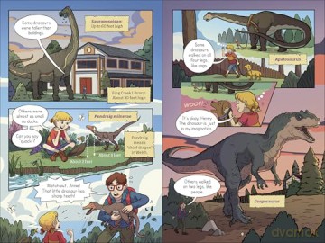 Magic Tree House Fact Tracker Graphic Novel: Dinosaurs (Magic Tree House Fact Tracker Graphic Novels) - Mary Pope Osborne [KSIĄŻKA]