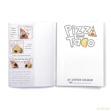 Pizza and Taco: Draw Your Own Comic!: Stickers Inside! (An Activity Book) - Stephen Shaskan [KSIĄŻKA]