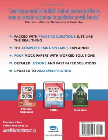 The Ultimate Cambridge TMUA Collection: Complete syllabus guide, practice questions, mock papers, and past paper solutions to help you master the Cambridge TMUA - Chloe Bowman [KSIĄŻKA]