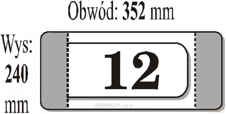 Okładka książkowa nr 12 (50 szt) IKS [SZKOŁA]