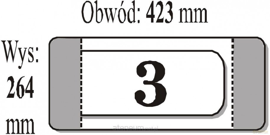 Okładka książkowa nr 3 (50 szt) IKS [SZKOŁA]