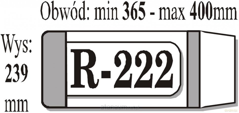 Okładka książkowa regulowana R222 (50 szt) IKS [SZKOŁA]