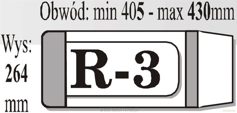 Okładka książkowa regulowana R3 (50 szt) IKS [SZKOŁA]