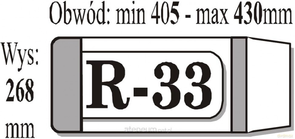 Okładka książkowa regulowana R33 (50 szt) IKS [SZKOŁA]