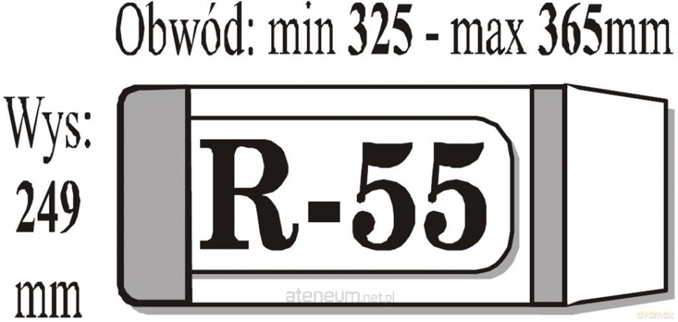 Okładka książkowa regulowana R55 (50 szt) IKS [SZKOŁA]