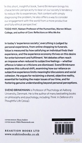 The Experience Society: Life beyond Subjectivity - Svend Brinkmann [KSIĄŻKA]