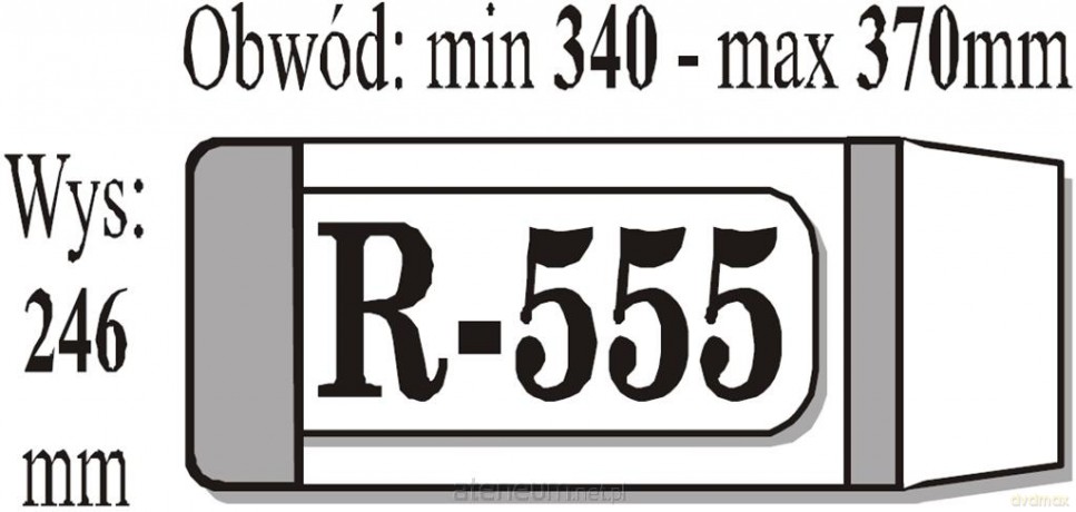 Okładka książkowa regulowana R555 (50 szt) IKS [SZKOŁA]