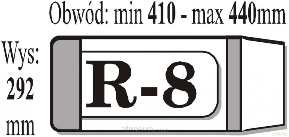 Okładka książkowa regulowana R8 (50 szt) IKS [SZKOŁA]