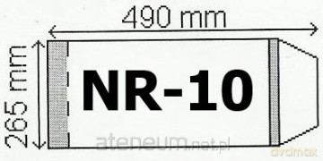 Okładka na podr A4 regulowana nr 10 (50szt) NARNIA [SZKOŁA]