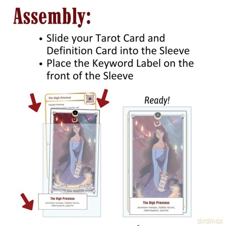 Tarot Training Sleeves: A 3-Step, Interactive Box Set for Beginners with 80 Tarot Training Sleeves, 84 Keyword Labels, and 80 Definition Cards (QR Codes Offer Advanced Online Content) - James Jacob Pierri [KSIĄŻKA]