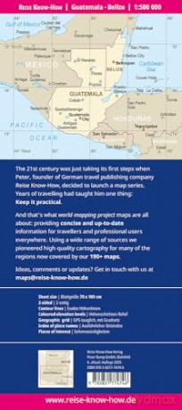 Guatemala - Belize Map 1:500.000 (Waterproof and Tear Resistant) - Reise Know How [KSIĄŻKA]