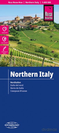 Northern Italy Map 1:400,000 scale (Waterproof and Tear Resistant) - Reise Know How [KSIĄŻKA]
