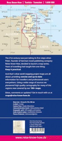 Tunisia Map 1:600,000 - Including Djerba (1:300,000) and Tunis (1:150,000): With Djerba (1:300,000) and Tunis (1:150,000) - Reise Know How [KSIĄŻKA]