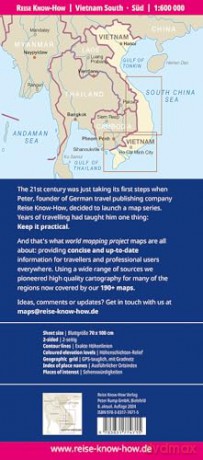Vietnam South Map 1:600,000 scale (Waterproof and Tear Resistant) - Reise Know How [KSIĄŻKA]