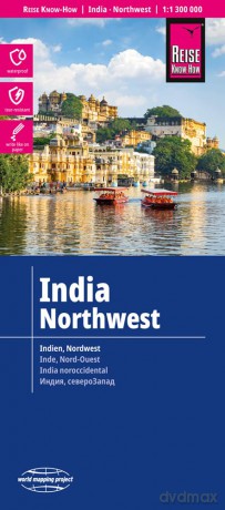 India Northwest Map 1:1,300,000 scale (Waterproof and Tear Resistant): 1:1,300,00 scale - Reise Know How