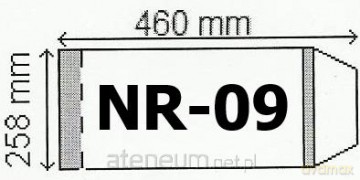 Okładka na podr B5 regulowana nr 9 (25 szt) NARNIA [SZKOŁA]