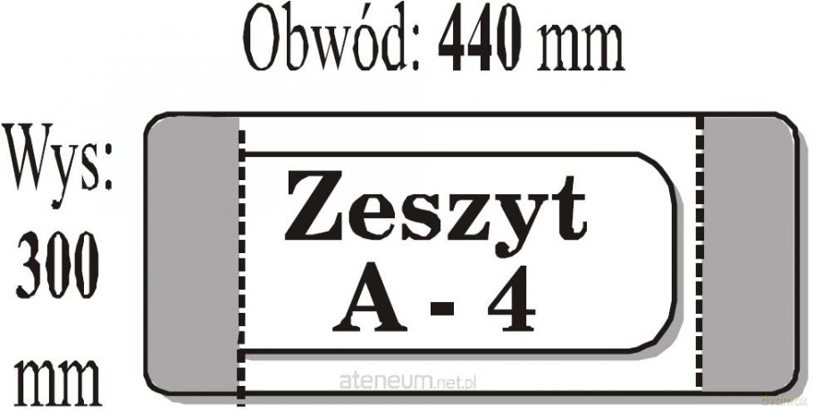 Okładka zeszytowa A4 (50 szt) IKS [SZKOŁA]