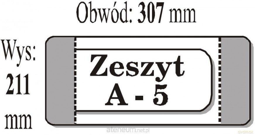 Okładka zeszytowa A5 (50 szt) IKS [SZKOŁA]