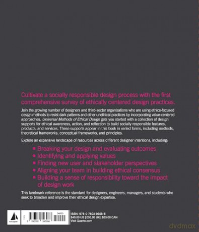 Universal Methods of Ethical Design: 100 Ways to Become More Ethically Aware, Responsible, and Active in Your Design Work (Rockport Universal) - Sai Shruthi Chivukula [KSIĄŻKA]