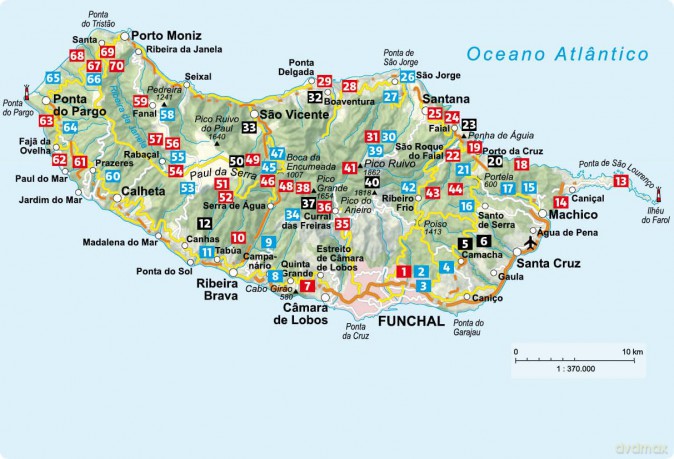 Madeira Walking Guide (Rother) - 70 walks on Europe's 'Flower Island' - the finest levada and mountain walks. - Goetz Rolf [KSIĄŻKA]