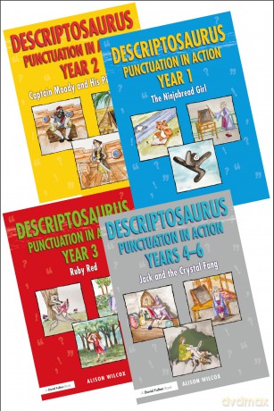Descriptosaurus Punctuation in Action 4 Book Bundle - Alison Wilcox [KSIĄŻKA]