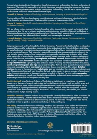 Designing Experiments and Analyzing Data: A Model Comparison Perspective, Third Edition - Scott E. Maxwell [KSIĄŻKA]
