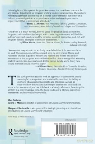Meaningful and Manageable Program Assessment: A How-To Guide for Higher Education Faculty - Laura J. Massa [KSIĄŻKA]