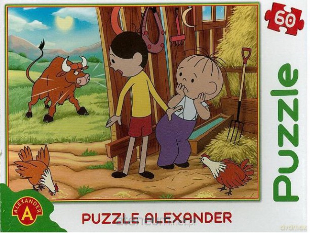 Puzzle 60 Bolek i Lolek. Szalony byk [PUZZLE]