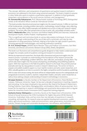 Quantitative and Applied Research Methodology in Economics: Researching, Reporting and Publishing - Niranjan Devkota [KSIĄŻKA]