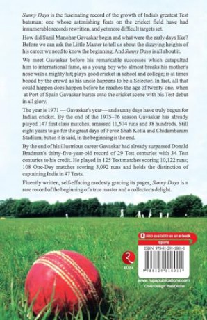 Sunny Days: Sunil Gavaskar's Own Story - Sunil Gavaskar [KSIĄŻKA]