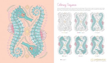 By the Seaside Coastal Coloring Book: 60 Patterns to Transport You to Your Happy Place - Molly Carson [KSIĄŻKA]
