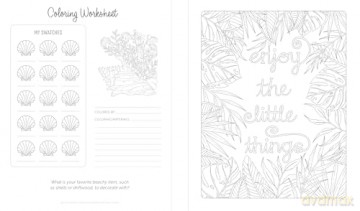 By the Seaside Coastal Coloring Book: 60 Patterns to Transport You to Your Happy Place - Molly Carson [KSIĄŻKA]