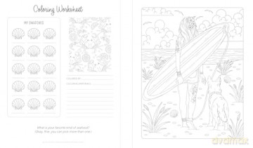 By the Seaside Coastal Coloring Book: 60 Patterns to Transport You to Your Happy Place - Molly Carson [KSIĄŻKA]