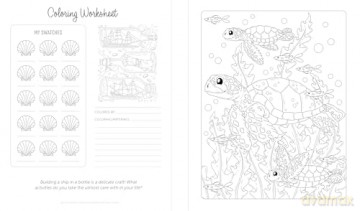 By the Seaside Coastal Coloring Book: 60 Patterns to Transport You to Your Happy Place - Molly Carson [KSIĄŻKA]