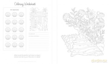 By the Seaside Coastal Coloring Book: 60 Patterns to Transport You to Your Happy Place - Molly Carson [KSIĄŻKA]