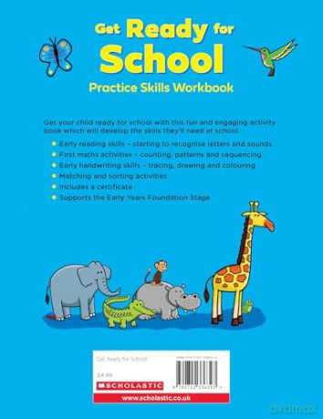 Get Ready for School: A Practice Skills Workbook for ages 3-5 (First Learning) - Scholastic [KSIĄŻKA]