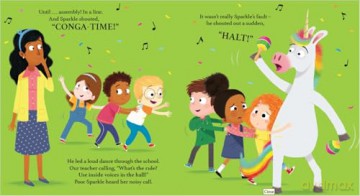 The Unicorn Who Came to School: A fabulously chaotic back-to-school picture book by award-winning creators Lucy Rowland and Mike Byrne - Lucy Rowland [KSIĄŻKA]