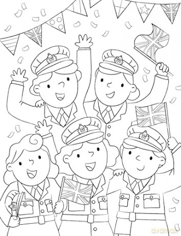 VE Day Colouring - Scholastic [KSIĄŻKA]