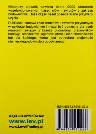 Słownik budowlany pol-niem niem-pol [KSIĄŻKA]