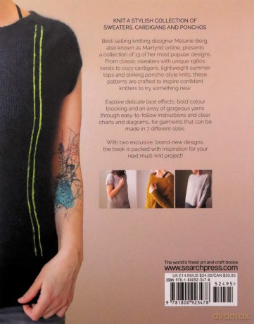 Easy Sweaters to Knit: Stylish knitting patterns for sweaters and cardigans - Melanie Berg [KSIĄŻKA]
