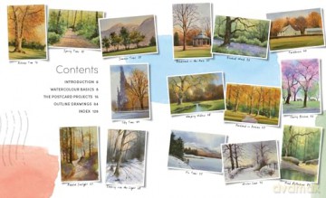 Ready to Paint Postcards: Woodlands: 15 stunning watercolour paintings to create in just 30 minutes - Geoff Kersey [KSIĄŻKA]