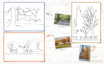 Ready to Paint Postcards: Woodlands: 15 stunning watercolour paintings to create in just 30 minutes - Geoff Kersey [KSIĄŻKA]