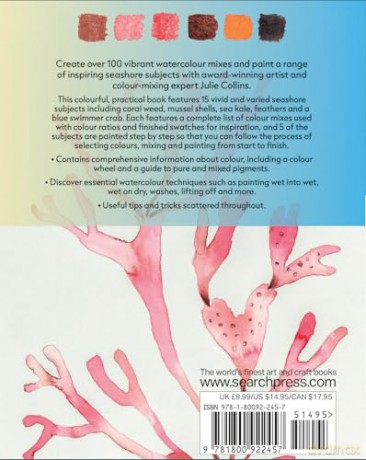 The Colour Mixing Guide: Watercolour Seashore - Julie Collins [KSIĄŻKA]