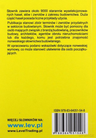 Słownik budowlany polsko-norweski [KSIĄŻKA]