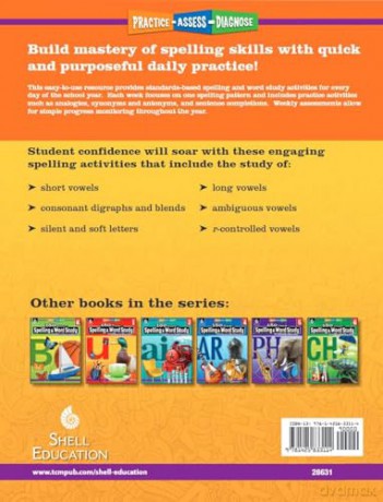 180 Days of Spelling and Word Study for Third Grade: Practice, Assess, Diagnose (180 Days of Practice) - Shireen Pesez Rhoades [KSIĄŻKA]