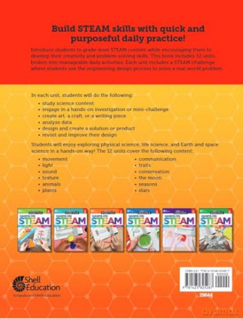 180 Days: Hands-On STEAM for Grade 1: Practice, Assess, Diagnose (180 Days of Practice) - Kristi Sturgeon [KSIĄŻKA]