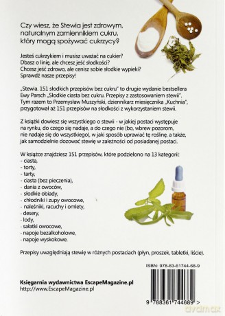 Stewia. 151 słodkich przepisów bez cukru [KSIĄŻKA]